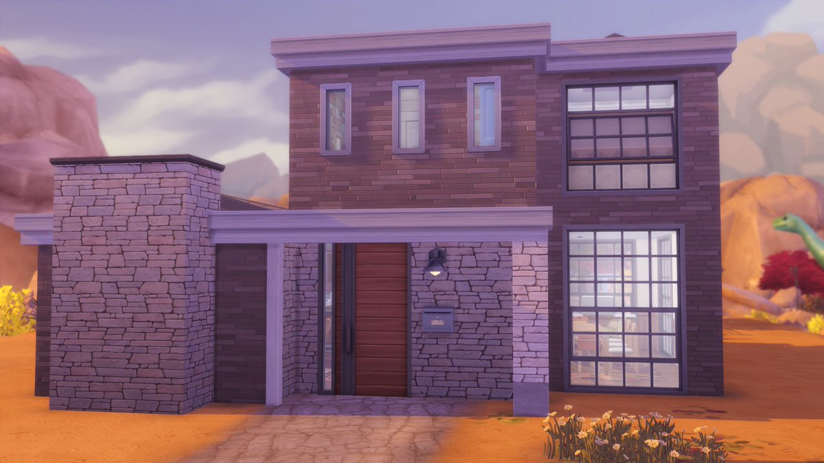 HanbamSims's tweet photo. Baby 2 is on the way, and their little trailer home has become a bit small for their growing family, so Alice and Erwin have moved to a larger home where Dougie and his sibling have plenty of space to grow up! #NotSoBerry #TheSims4 https://t.co/epsaImPdj0