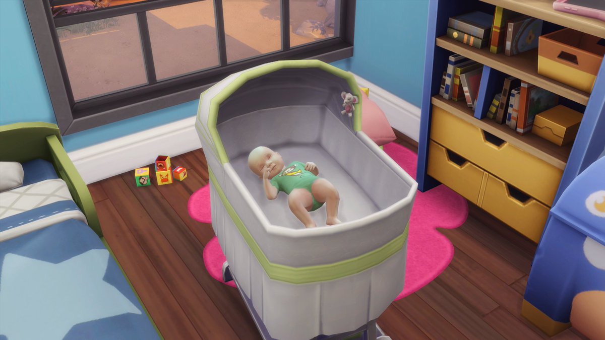 HanbamSims's tweet photo. Baby 2 is on the way, and their little trailer home has become a bit small for their growing family, so Alice and Erwin have moved to a larger home where Dougie and his sibling have plenty of space to grow up! #NotSoBerry #TheSims4 https://t.co/epsaImPdj0
