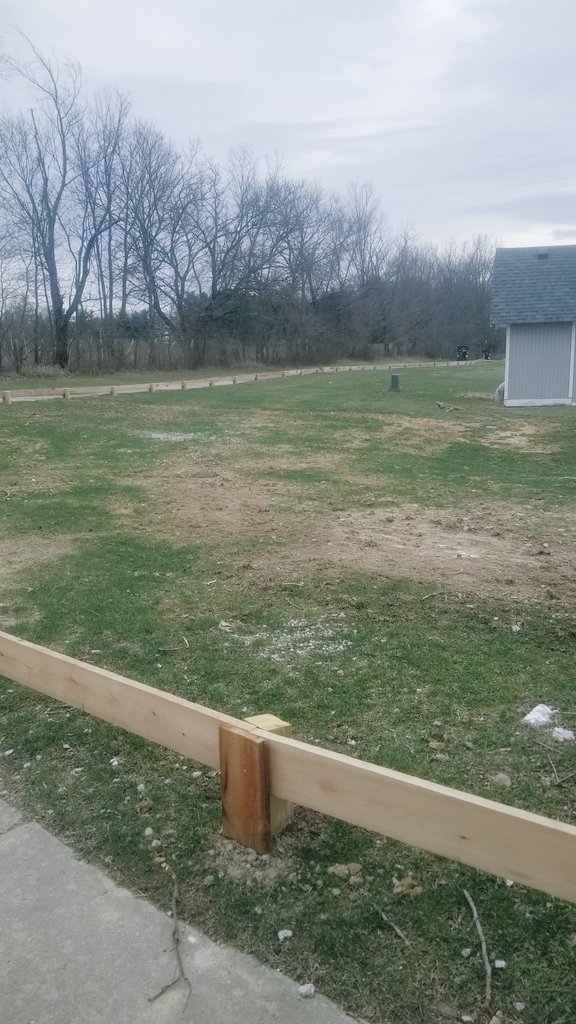 We contracted the carpenters from the elephant exhibit at the zoo. They're experts in cordoning off baren parcels of land.