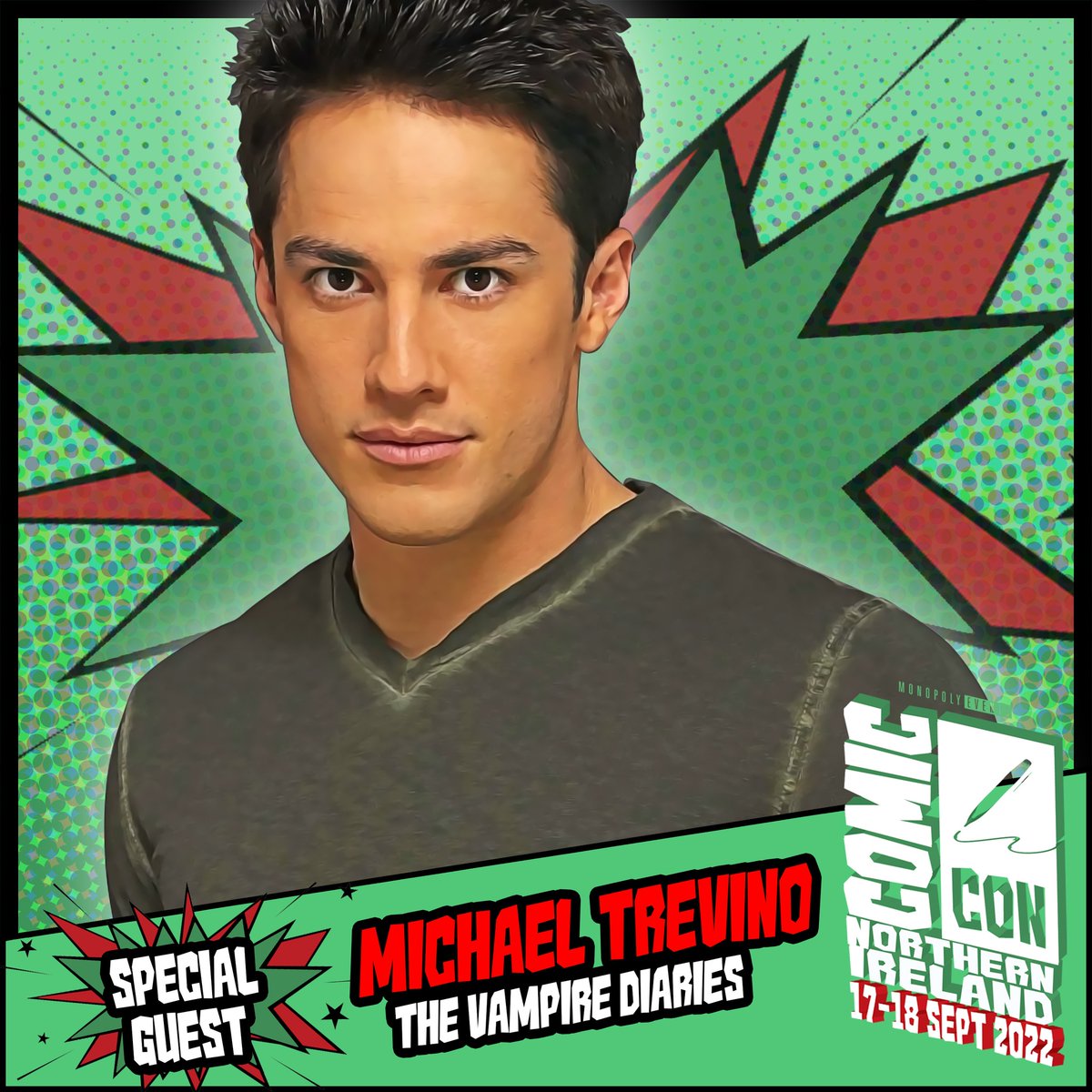 RealTeamTrevino's tweet photo. Michael has been added to @comconnireland.  Visit their website to purchase tickets.  Click the link in our bio to RSVP to the event. https://t.co/n1EGA7KCeh