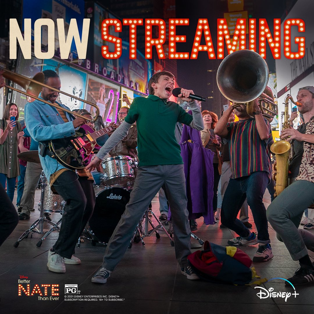 Places people. It's Showtime! Better Nate Than Ever is now streaming on @disneyplus !!