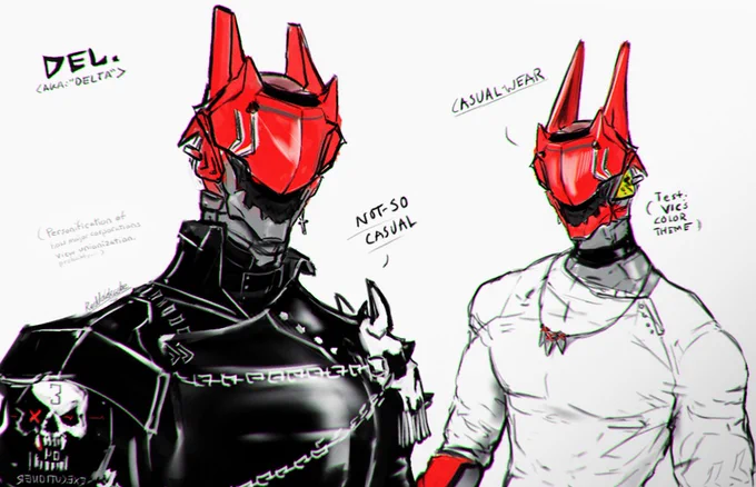 Warmup doodlin' as I busy myself in WIPs (some with this guy in 'em~) 
