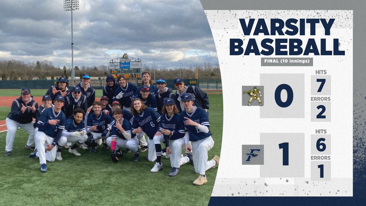 Some would call tonight an “instant classic.”

After 10 inning pitching duel. The ‘Birds won against a very fundamentally sound Howell (MI) team

Coulter/Holt combined for the 10 inning shut-out

Dunlevey led at the plate going 2-3

Dennis scored winning run

3-0 on the season