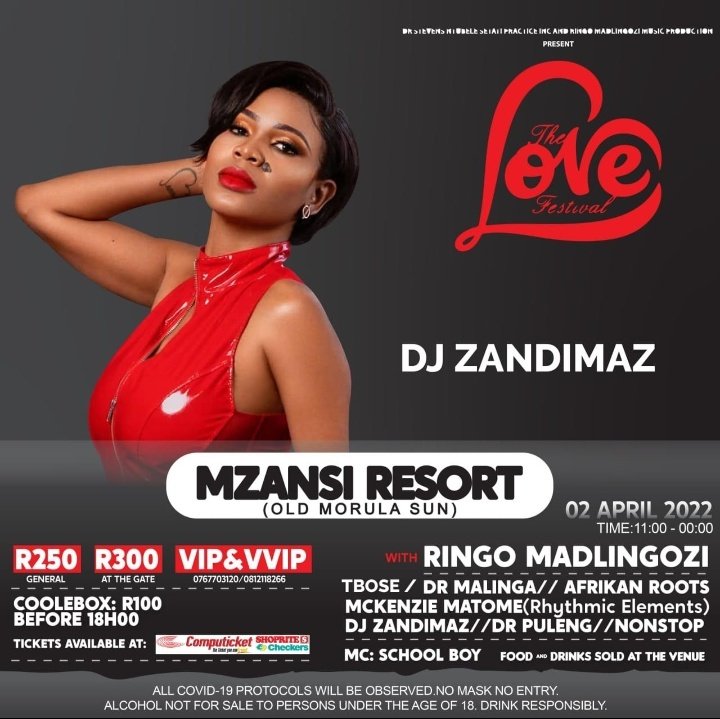 dj_zandimaz's tweet photo. Tonight
@Ringomadlingozi @Afrikanroots1 @drpuleng
#mzansiresort #morulasun #djzandimaz #02April https://t.co/n0NWawxhGr