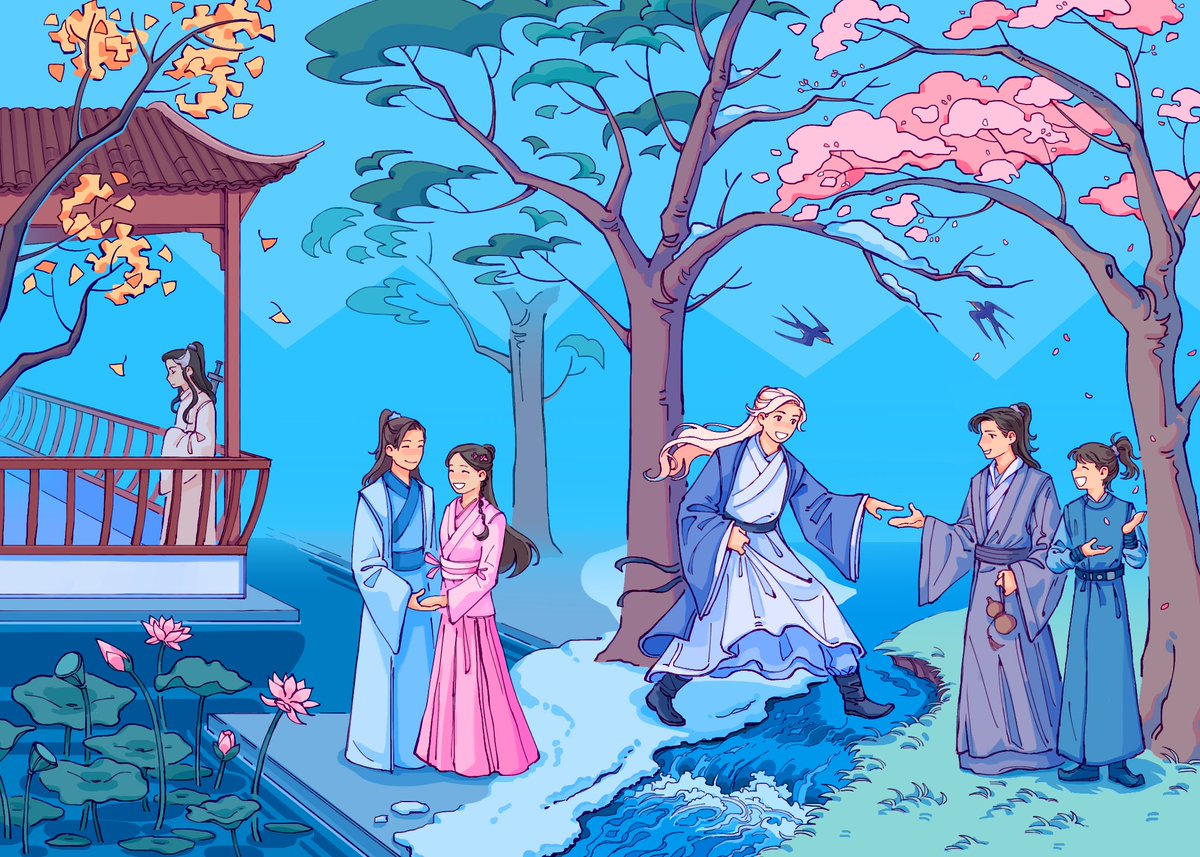 apolocya's tweet photo. Here's the art that I did for a print for @wohzine ! Aftersales are open so check em out! #山河令 

https://t.co/Fc8mC6Q1Cd https://t.co/Sd1Qwbblfr