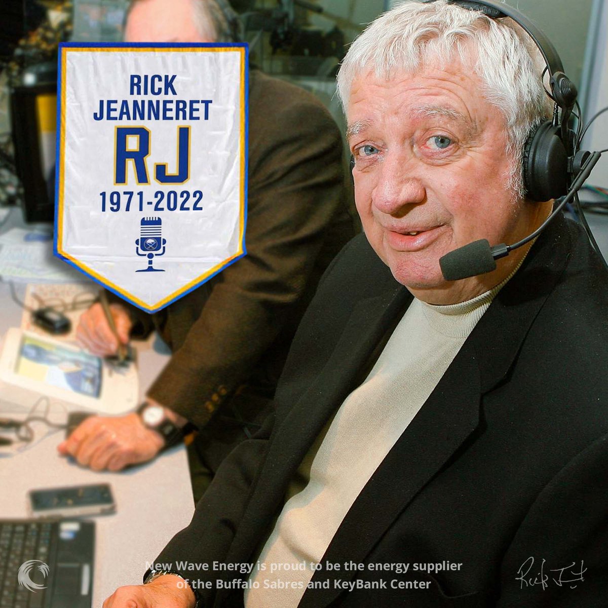 NewWaveEnergyCo's tweet photo. Congratulations to the one and only Rick Jeanneret on an incredible and unforgettable career! 

Thanks for the memories from all of us at @NewWaveEnergyCo 💙 https://t.co/n7ndkwEmoe