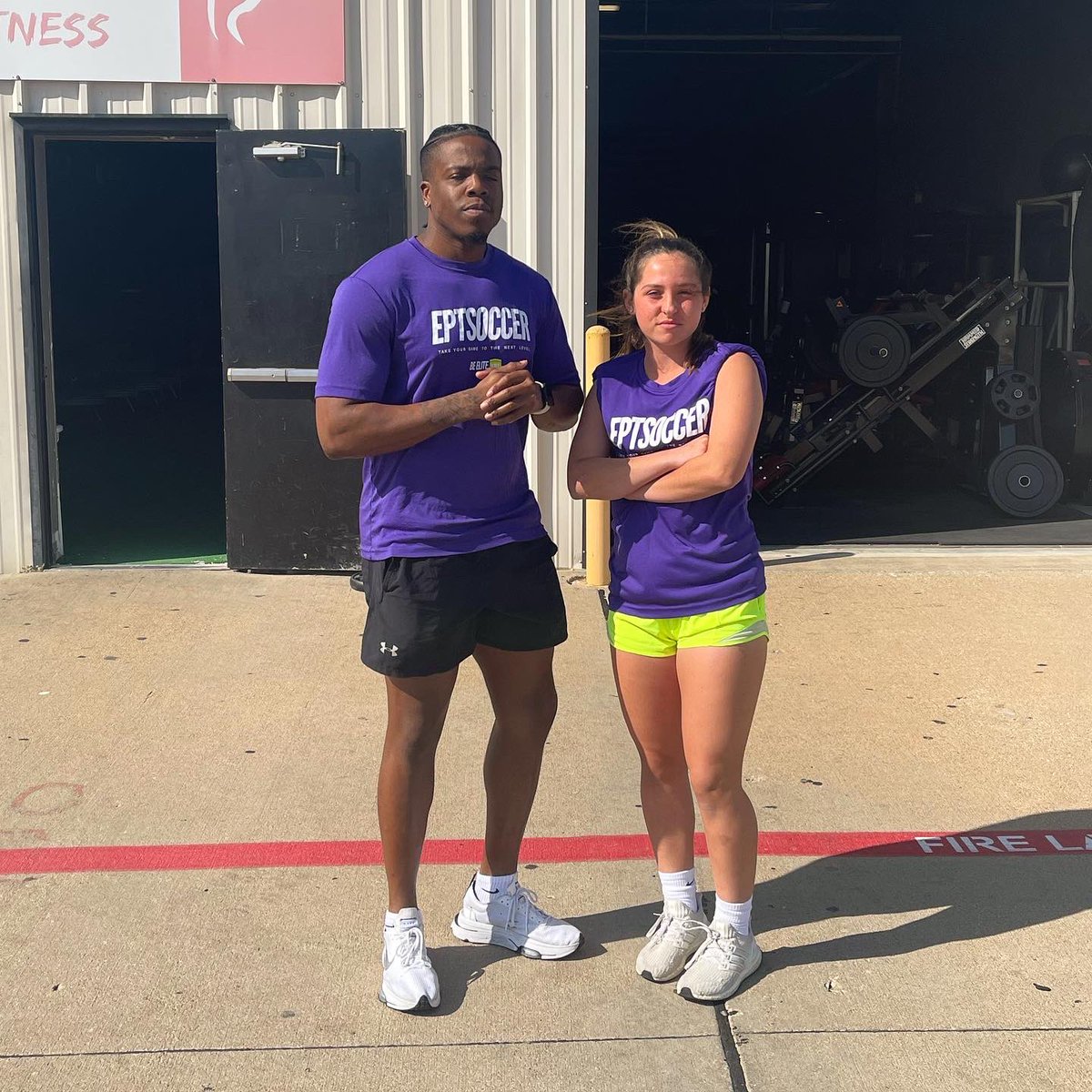 eptsoccer's tweet photo. Friday grinding, getting ready for @DallasCup & @DallasGirlsCup with our girl Savvy.
Also, the matching shirts were totally not planned. Great minds think alike! 😌💯💜
#eptsoccer #eptSolar #dallascup #DIGC #Solar #theblueprint https://t.co/eOdXUT3Lnb