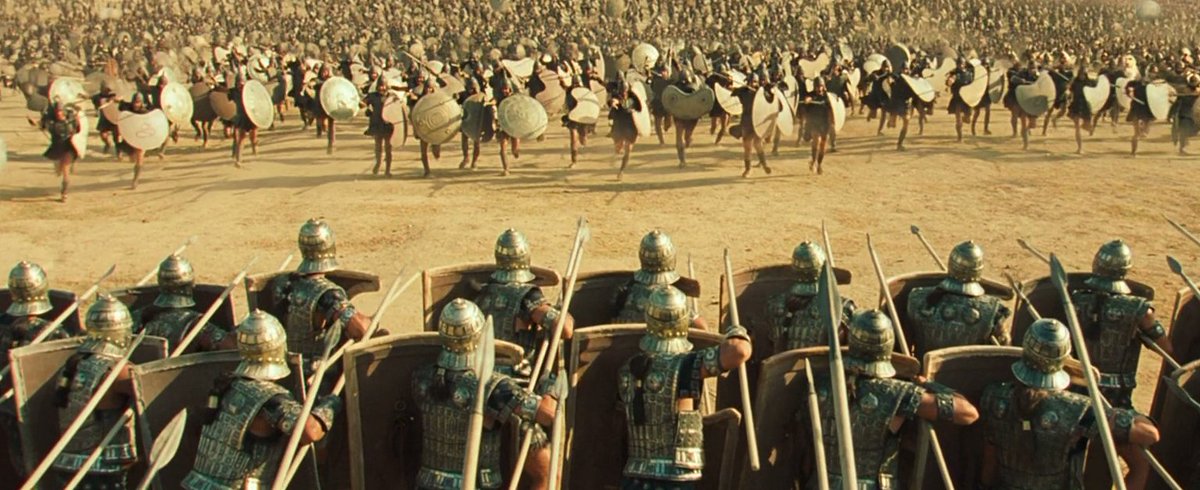 Troy (2004) is a simplified retelling of the ancient Greek epic poem The Iliad. One of the last great sword and sandals epics. Watch the director’s cut.