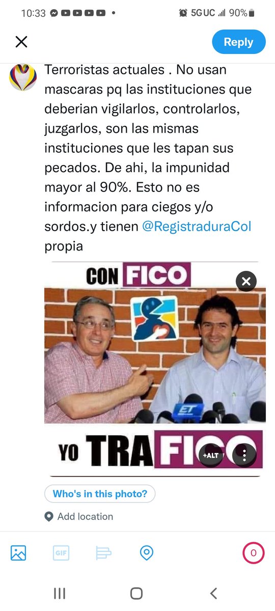 Diodoro57530165's tweet photo. @FicoGutierrez Para despues pisotearlos, despojarlos de sus tierras, desplazarlos, vender la patria, torturarl@s, asesinarl@s, desaparecerl@s, y mas. Como en la "seguridad democratica" de su titiritero #6402yContando
#PetroYFranciaSonElCambio #FranciaLaViceDelCambio #PetroPresidente2022 https://t.co/N7CuesAlOy