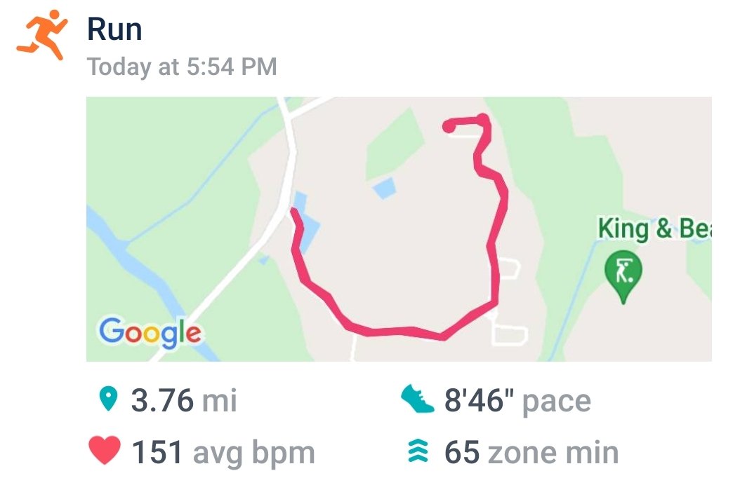 jbk25th's tweet photo. Broke the 100 mile mark today since December when Landon asked me to jog a mile with him. Thanks son!
I needed that! 😀 https://t.co/mFSsx9N53h