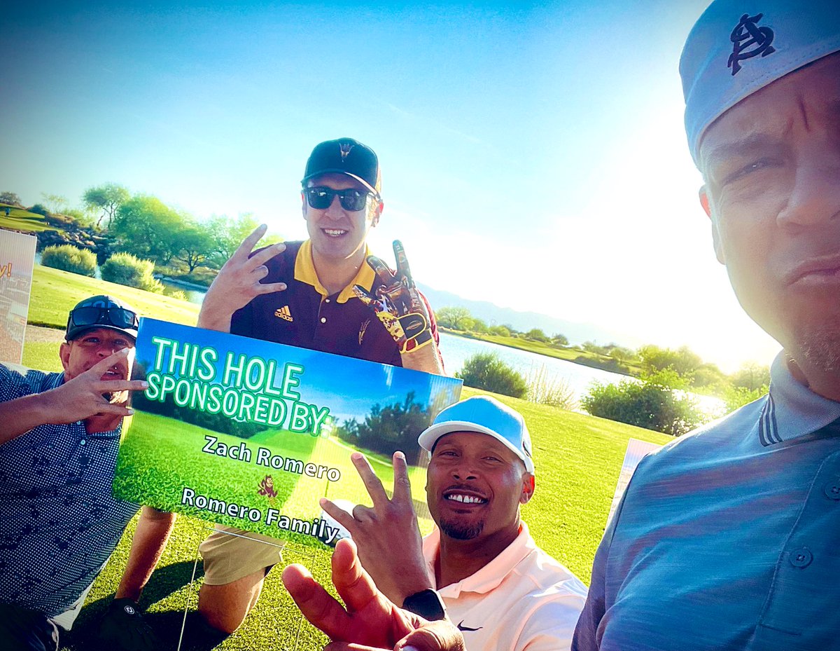 MarcusW_O2V's tweet photo. Thanks to ASU Football Alumni, Zach Romero, for sponsoring a hole!!
#TruDevil
#O2V https://t.co/vbypN31oQo