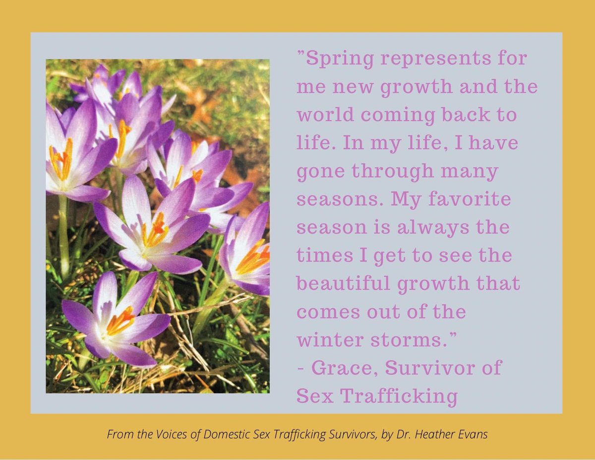 From the voice of a survivor…