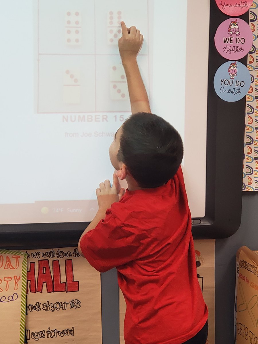 suzteaches98's tweet photo. Started a new math routine today and my firsties loved it. We did what does not belong, and they loved explaining their thinking and I loved listening to their ideas. #PISDMathChat #genoaowls #wdnb #mathconversations #iteachfirst #iteachmath https://t.co/3wNr0a5veU