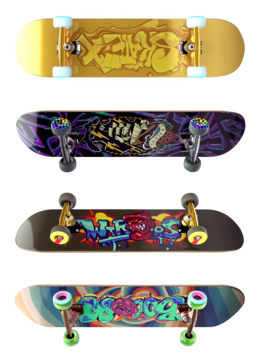 antpalkin's tweet photo. SkateX - is a NFT skate project, powered by Solana. There are 10,000 skate built in full 3D,game-ready, created by amazing artists with each one being procedurally generated, 1-of-1 & unique.Your deck will be your key to unlock Field name an epic digital experience.#SkateXThread https://t.co/LD0NPJWCEY