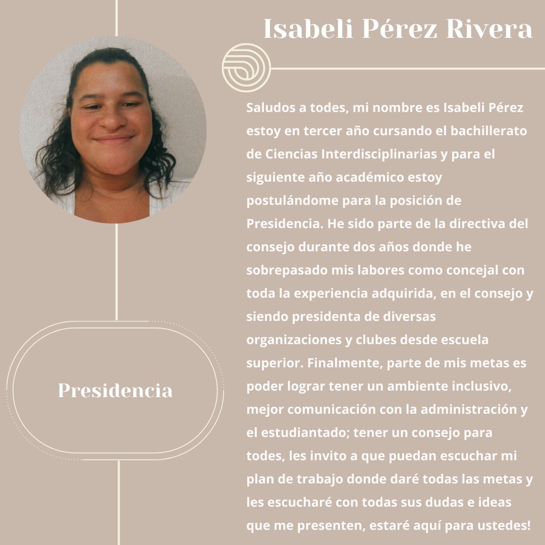 CECN_UPRRP's tweet photo. Conoce a tus consejales (2/6) https://t.co/tcMLqQEbhJ