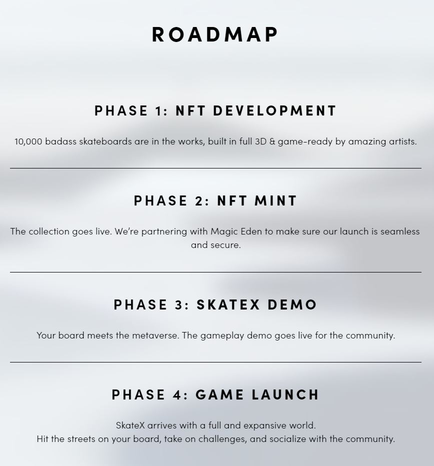 antpalkin's tweet photo. The roadmap is truly impressive in its elaboration and quality. Each stage is a stepping stone to the full success of SkateX, and you can join our community now https://t.co/XTspHujQzW #SkateXThread https://t.co/Gj0lpX1Ksa