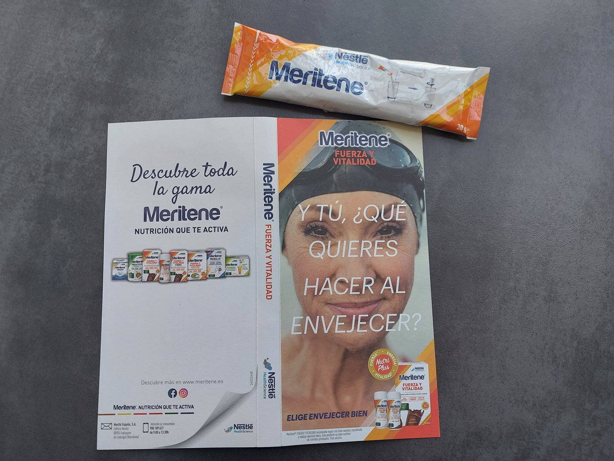 MTFS07's tweet photo. Recibida la muestra de @meritene_es muchas gracias...
#gracias #muestrasgratis #meritene #fuerzayvitalidad #nestle #envejecerbien https://t.co/ZYtIEDgK0v
