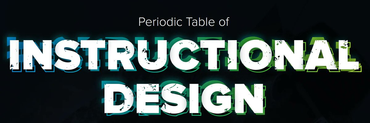 zipboardco's tweet photo. The Periodic Table of Instructional Design
By @AndrewScivally via @LinkedIn
https://t.co/eSIUKHJrkh
#instructionaldesign #elearning #learning #curated #zipBoard https://t.co/0so338FSjT