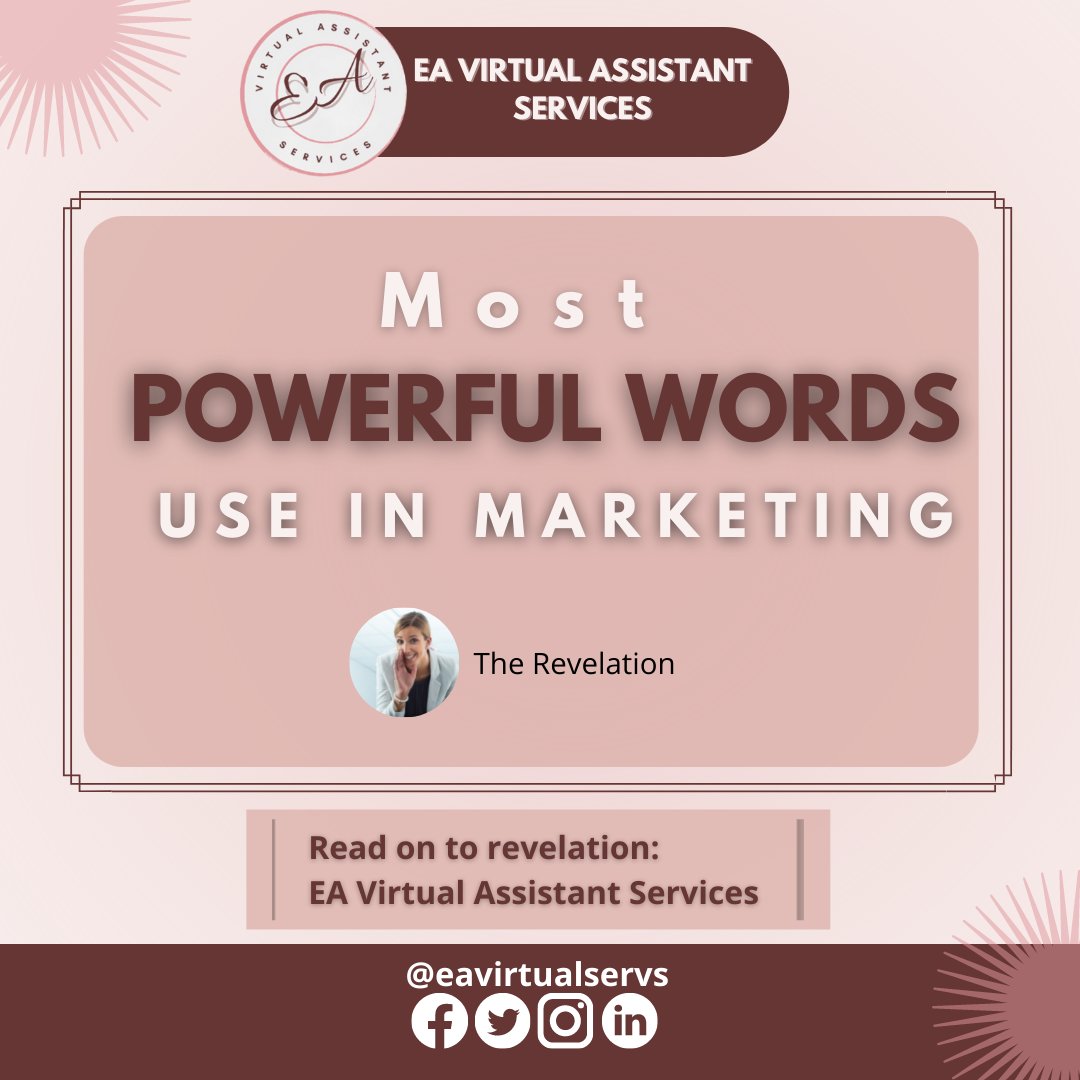 EAVirtualServs's tweet photo. 𝐌𝐨𝐬𝐭 𝐏𝐨𝐰𝐞𝐫𝐟𝐮𝐥 𝐖𝐨𝐫𝐝𝐬 𝐢𝐧 𝐌𝐚𝐫𝐤𝐞𝐭𝐢𝐧𝐠📣
𝐘𝐎𝐔|𝐍𝐎𝐖|𝐑𝐄𝐒𝐔𝐋𝐓𝐒|𝐃𝐈𝐒𝐂𝐎𝐕𝐄𝐑|𝐄𝐅𝐅𝐄𝐂𝐓𝐈𝐕𝐄|𝐓𝐈𝐌𝐄 𝐒𝐀𝐕𝐈𝐍𝐆|𝐁𝐄𝐂𝐀𝐔𝐒𝐄|𝐄𝐗𝐂𝐋𝐔𝐒𝐈𝐕𝐄|𝐆𝐑𝐎𝐖|𝐄𝐀𝐒𝐘
#eaonlineservices
#socialmediamanagementtips
#socialmediamanagers
#socialmedia https://t.co/8hgelgKqWy