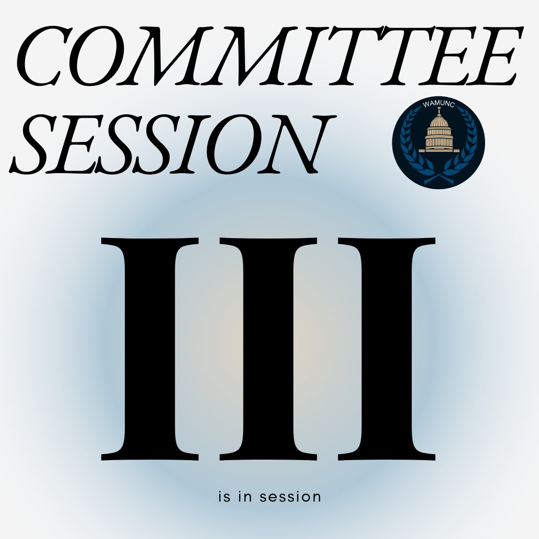 WAMUNC's tweet photo. Committee Session III is starting soon! Western Business Attire is required for all attendees. Looking forward to seeing you! https://t.co/NDzBeM69ls