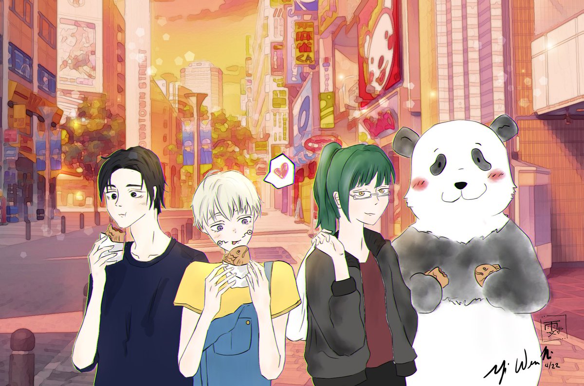 Wenni4788's tweet photo. Just a evening stroll~ 🥮 

#InumakiToge #yutaokkotsu #yutamaki #呪術廻戦 #JujutsuKaisen #jjk #yutaokkotsu #toge #JujutsuKaisen0 #jujutsukaisenfanart #JujutsuKaisenMovie #JJK0Movie https://t.co/fXSCOtWYir