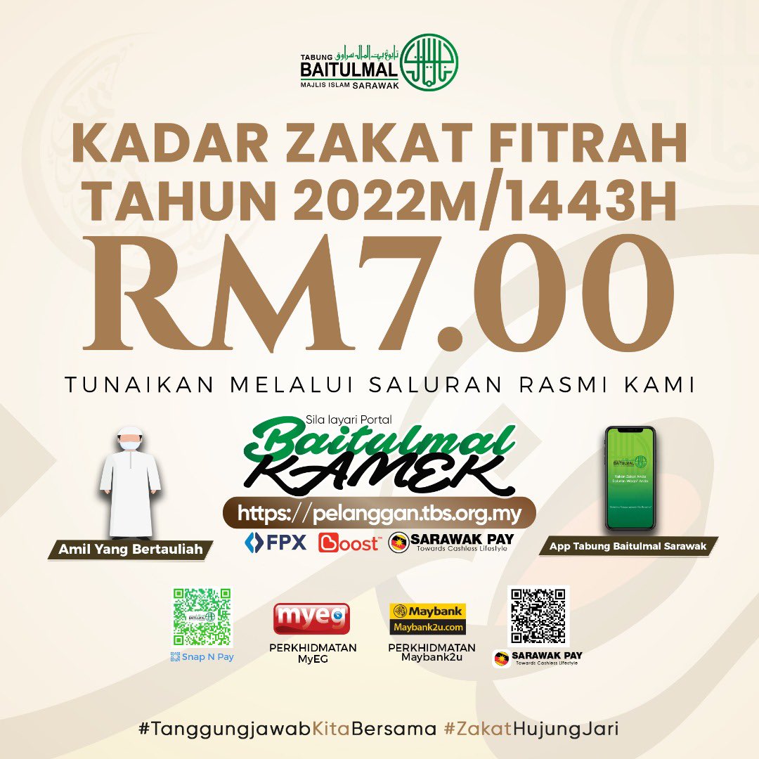 Zakat fitrah sarawak 2021