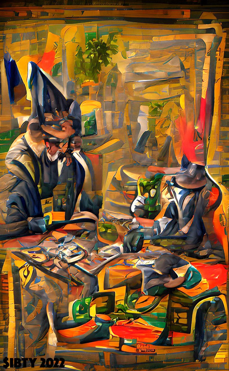 S_IBTY's tweet photo. $IBTY do #paulcezanne The Card Players. #AIart #NFT #NFTs #openseanfts #PolygonNFTs  #digitalart #generativeart https://t.co/yeVd5KSSo6 https://t.co/FQiLWPV08X