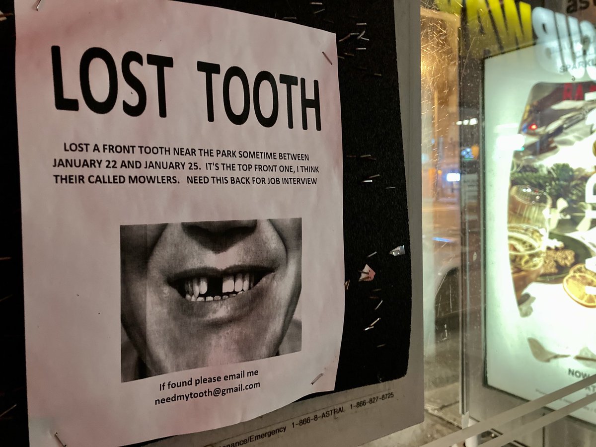 MaplePeakGroup's tweet image. #LostTooth 
#publicmessage 
⁦@blogTO⁩
⁦@CBCNews⁩ 
⁦@metromorning⁩ 
⁦@TorontoStar⁩ 
⁦@craigslistlove⁩