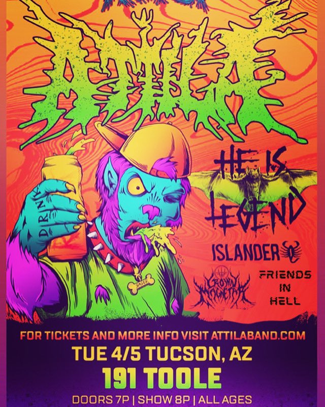 RollingScoop's tweet photo. Opening up for Atilla!!! Came a long way message me for Tickets 🎟 https://t.co/eItUOJCLek