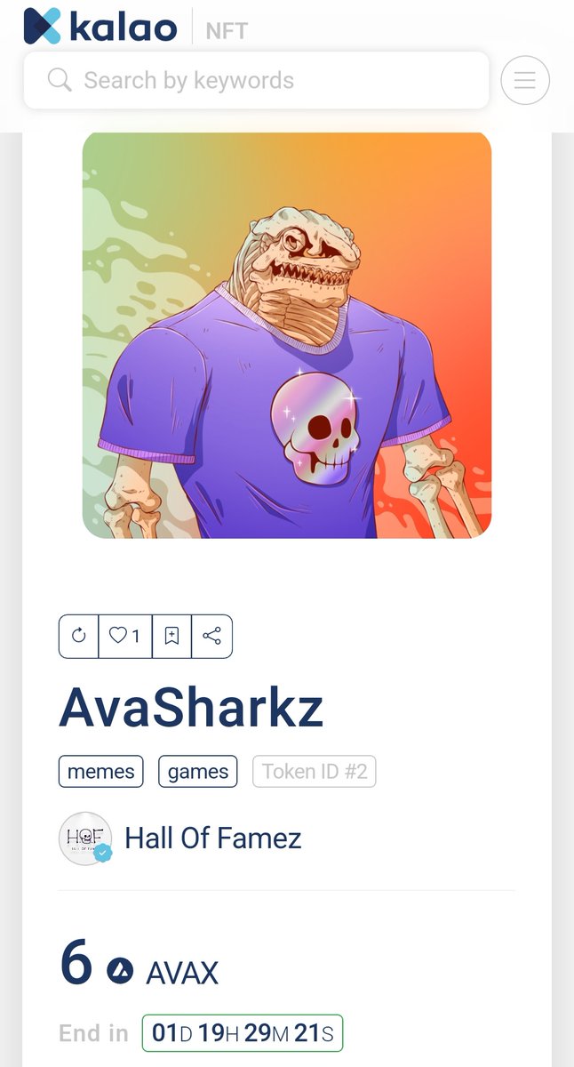 Noel41_10's tweet photo. ATTENTION ALL AVAX FAMILY 🔺️
@MadSkullz_NFT 💀 & @Avasharks 🦈 paired up on this 🔥1/1 Hall of Famez by @risathegiant and is currently LIVE on auction at @GetKalao! 👀 #Avax #MadskullzNFT #AvaSharks #NFT #Auction #Kalao #GetKalao
Link:
https://t.co/bwxnWJZ5bj https://t.co/d3hOzT12Ss