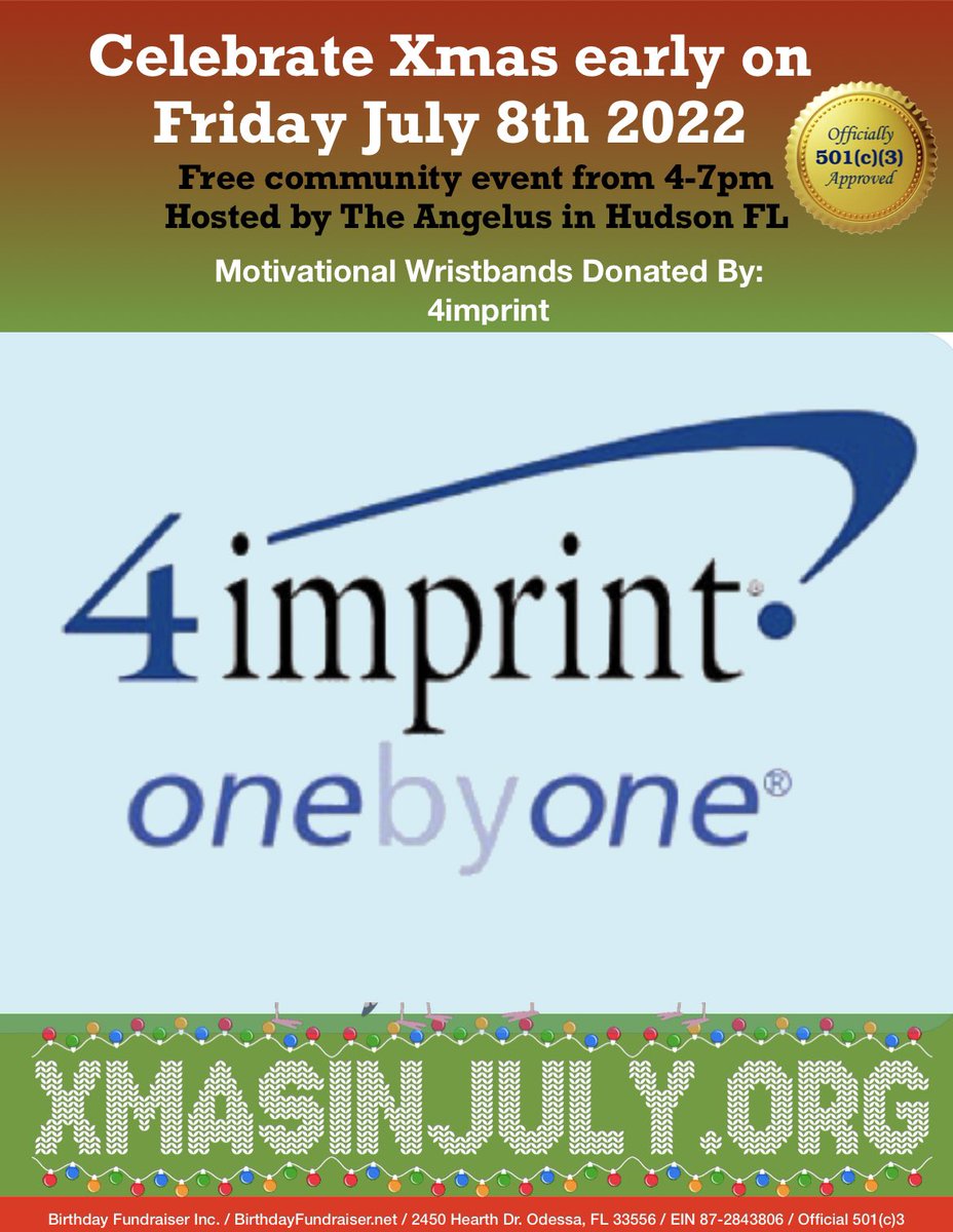 Talented_Nikki's tweet photo. I’m so very grateful to @4imprint for selecting my nonprofit to receive a #4OneByOne grant. It’ll allow us to give out 650 free inspirational wristbands! https://t.co/1XqnHT8OPU