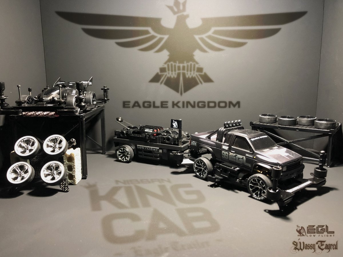 LowFlightEAGLE1's tweet photo. お願いしまぁぁぁぁ―――――す!!!!
【 作品名 】
EGL Wild MA mk.1 「KING CAB-Eagle Trailer」
#アメリカンコンデレ3
#ミニ四駆
#ワイルドミニ四駆
#KINGCAB
#キングキャブ https://t.co/DU6aIDnTNZ