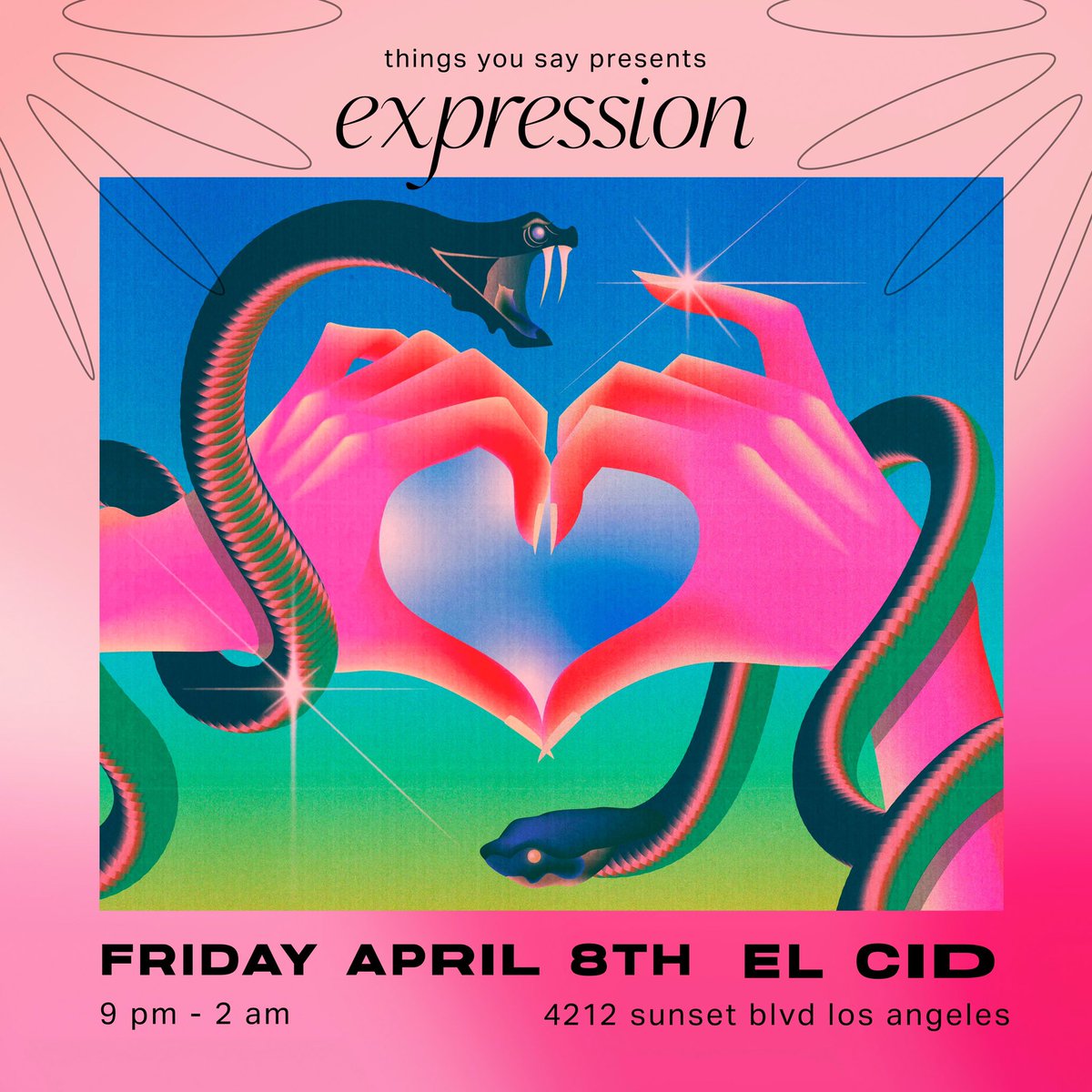 Join us next Friday April 8th for Expression at El Cid in Los Angeles 🌸 ra.co/events/1509815