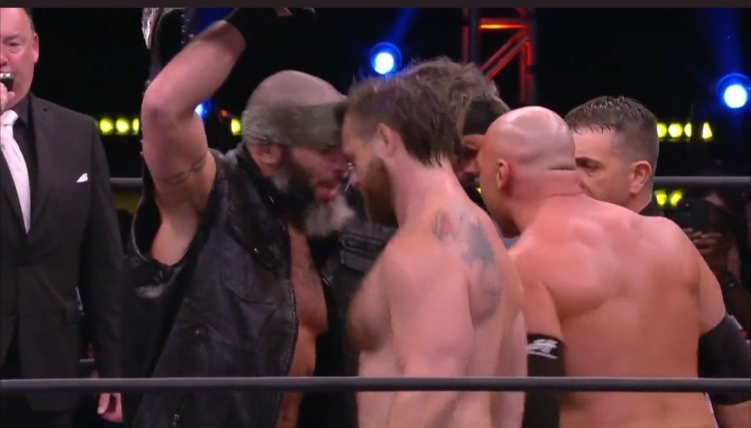 What a fight!!! One of the best tag  matches I've ever seen. #TheBriscoes #FTR #SupercardOfHonor