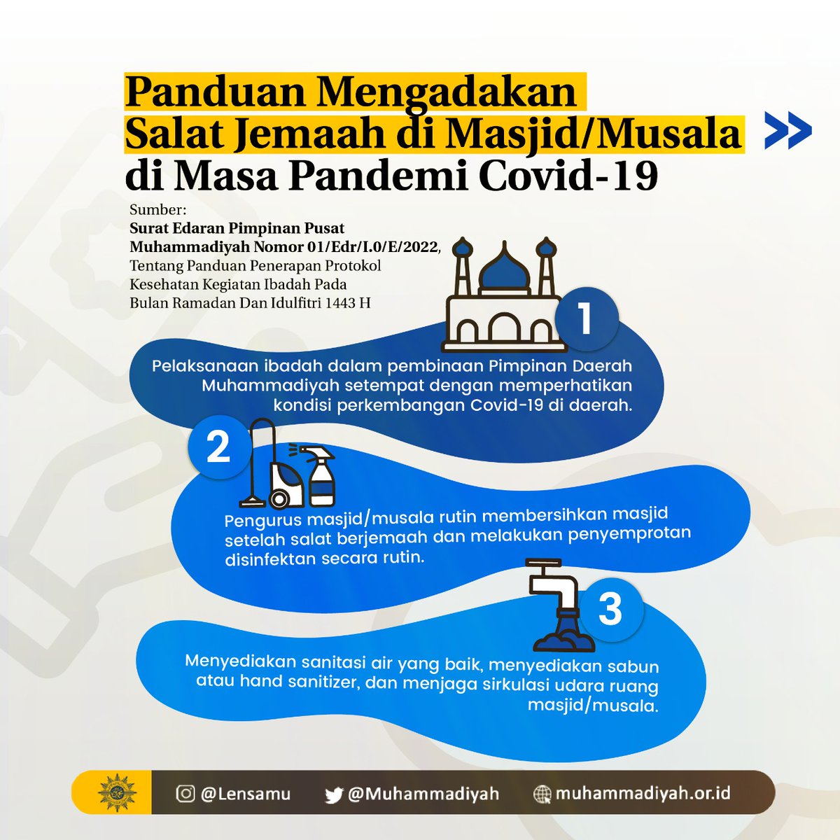 Berikut edaran pp muhammadiyah tentang penerapan protokol kesehatan ibadah ramadan dan idulfitri 144