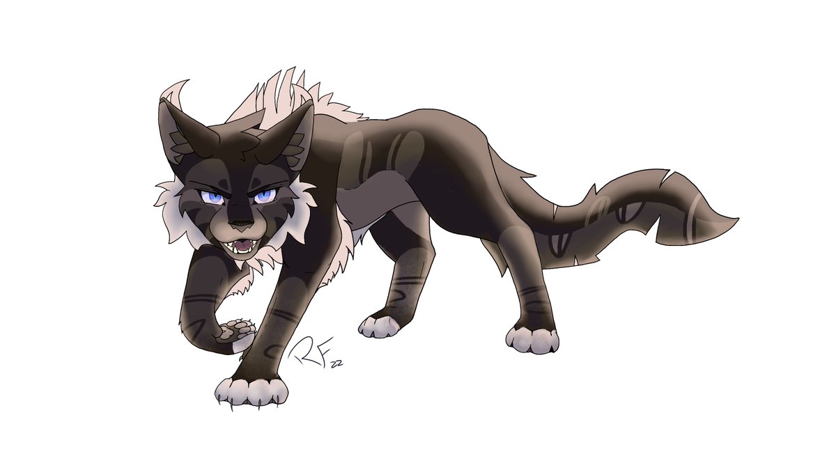 I'm working on animating something, here's a Hawkfrost from it.