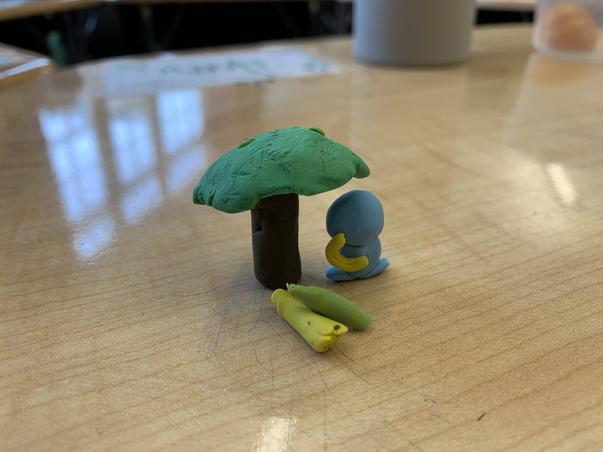 MsJadeLaw's tweet photo. A week of provocations and creative thinking! 🎉 Math outside ☀️ and hands-on learning with plasticine to continue with our U of I. Students created models under the theme of exploration. Week 1 of practicum ✅ #UBCIBEd #UBCBEd2022 #inquiry #ib @QueenMaryCE https://t.co/EWROGcAi0j