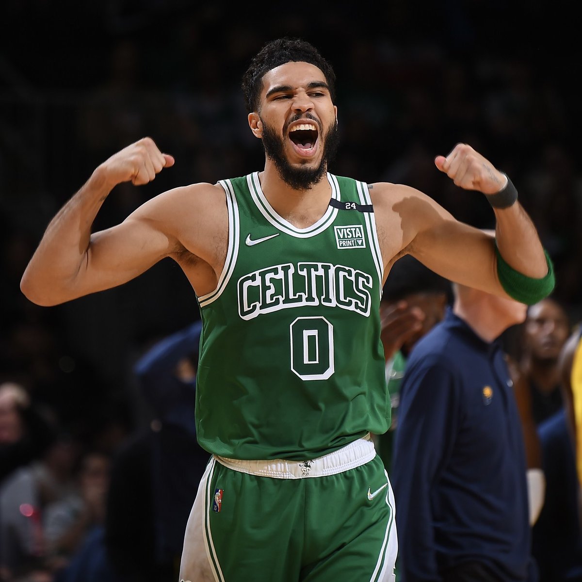 celtics's tweet photo. .@jaytatum0 is FIRED UP💪🏽🗣 https://t.co/z8e077kOii
