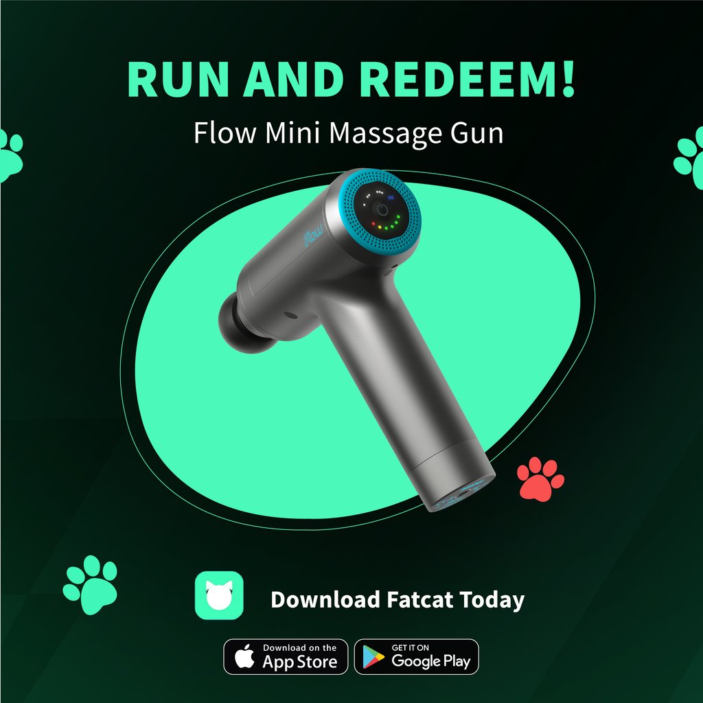 fatcat_run's tweet photo. 🎁  NEW REWARD!⁠
⁠
It is important to set aside time for recovery to allow your body to rest and repair after exercise! A massage gun helps in relaxing tight muscles and increase blood circulation for more oxygen and nutrients to reach the muscles.

Available now to redeem! https://t.co/zli0IHdoPc