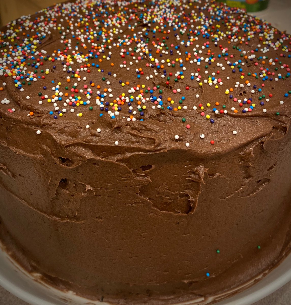 GemmaMouse's tweet photo. Ms. D made cake. I can’t wait to get here and help next time. I get to lick the bowl! #TinyAdventures  
#Cake #EnoughToShare https://t.co/9mOH9J9buD