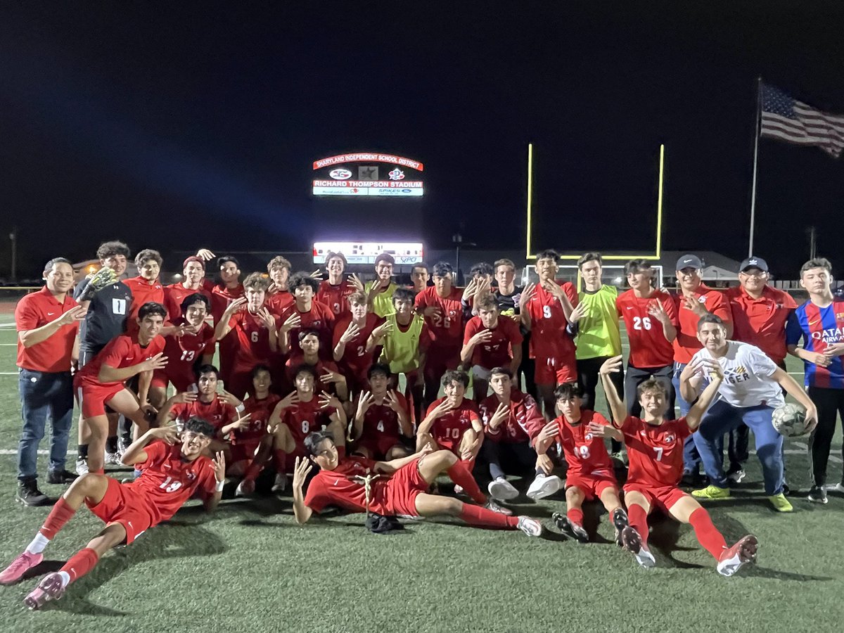 Rattler Boys Soccer wins 3-2 over CC Vets. With the win, the team advances to the 5A Region IV Tournament on April 8-9 in Corpus Christi. WE LOVE YOI BOYS! #GOBIGRED ❤️🐍❤️ <a href="/SISDmedia/">Sharyland ISD</a> @SharylandAth