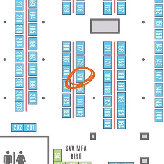 Hey! I'm gonna be tabling at #MoCCA tomorrow! I have some art books, stickers and new prints. I'm staying for both days, so come and say hi!! 