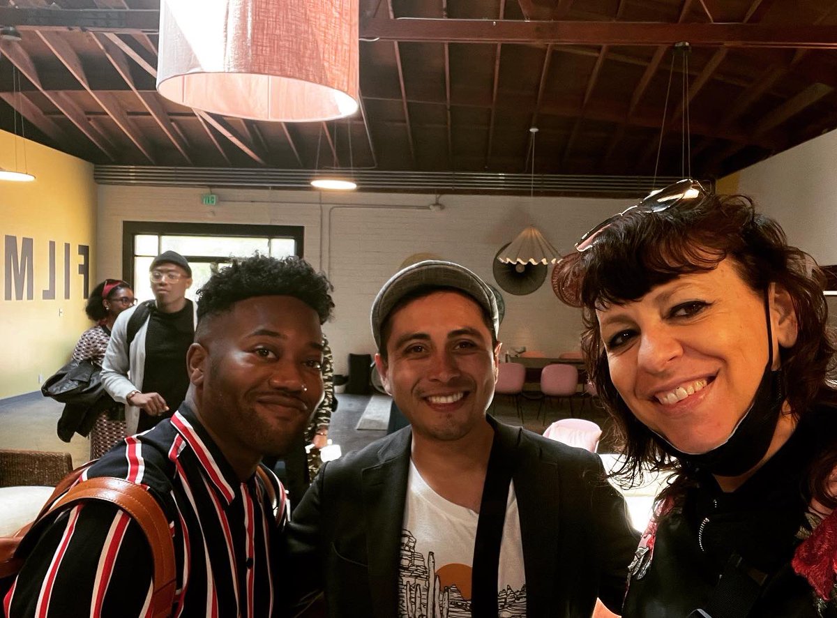 shazbennett's tweet photo. Today was our last day in the #QueenSugar writers room! 😭Thank you @ava for getting us out of Zoom! Can’t wait for y’all to see these beautiful words come to life! @sarafinneyjohnson @charlesrayhamilton @eddieserranojr @frankitheb @karencorneille_ @CarynGotThis @writtenbymadi https://t.co/vwe3e7DpiP