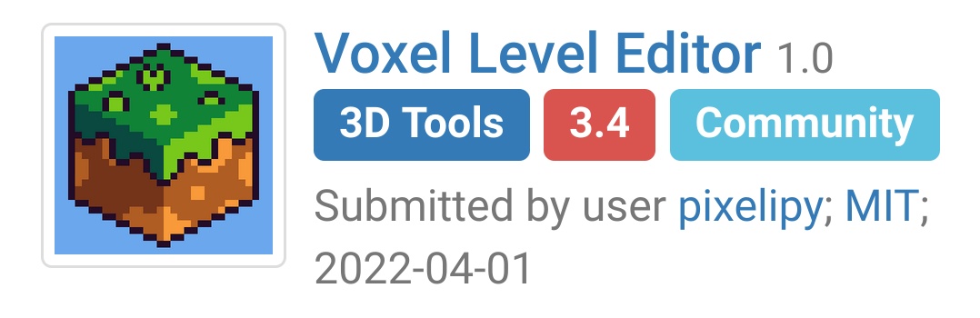 My Godot Voxel Level Editor just got accepted at the asset library!!

It's under the MIT license, so use it as you wish! ☺️

Also, 500 followers?? Thank you so much ❤️😊😁

I really do appreciate your support! 😁😁😁