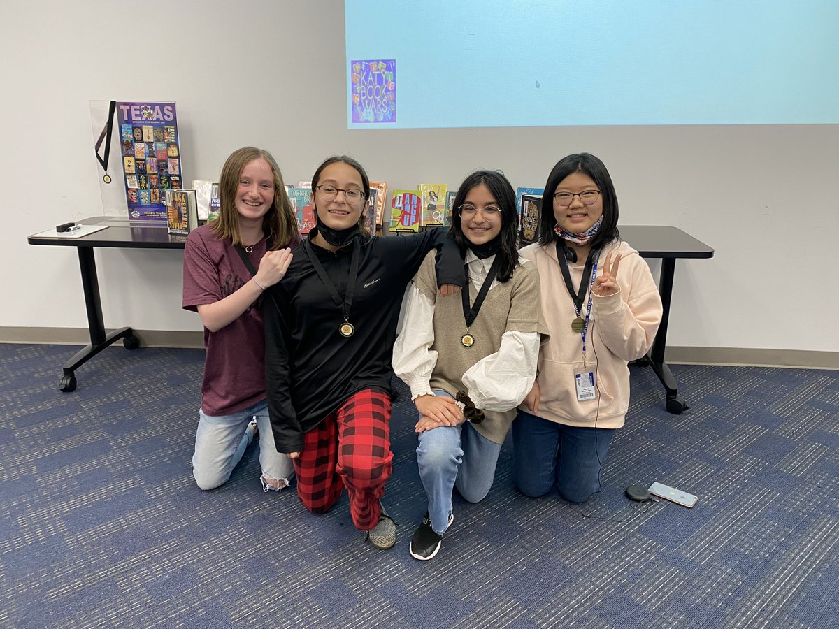 Congratulations to our MPJH Katy Book Wars super readers! “The Book Buzz” will compete against other KatyISD teams on April 13th. Go Eagles! <a href="/MPJHEagles/">Memorial Parkway JH</a>
