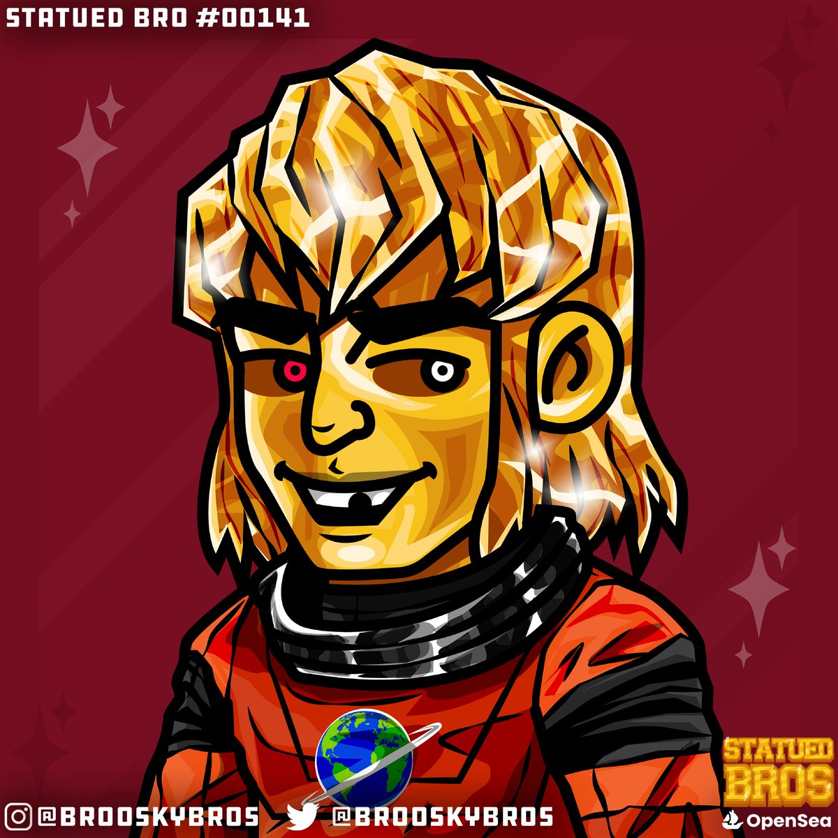 Brooskybros's tweet photo. Statued Bro #00141 |
The Spaceman says he’s liking how his brothers are turning out!
#nft #nfts #NFTCommunity #NFTProject #brooskybros #statuedbros #statuebro #nftstatues 
https://t.co/fAhvBoypvD https://t.co/Wxw6bwvOcQ