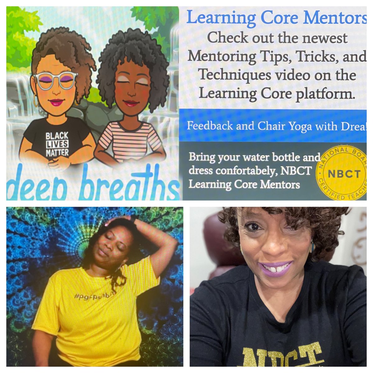 MentorTeacher4's tweet photo. #LearningCore #NBCT Mentors are you ready for discussion and chair yoga? Join me and  ⁦@TeacherLeader76⁩ on April 7th at 7:00 pm EST 🙌🏽 
⁦@NBPTS⁩ https://t.co/QpWhPtBrjw