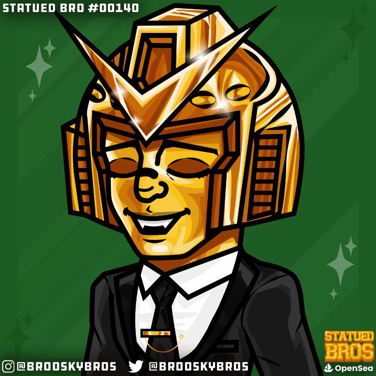 Brooskybros's tweet photo. Statued Bro #00140 |
Golden Robot reporting for duty! He’s tired from the night before, so he’s just resting his eyes.
#nft #nfts #NFTCommunity #NFTProject #brooskybros #statuedbros #statuebro #nftstatues
https://t.co/jlyHt1QUOb https://t.co/IzEWp2hJki