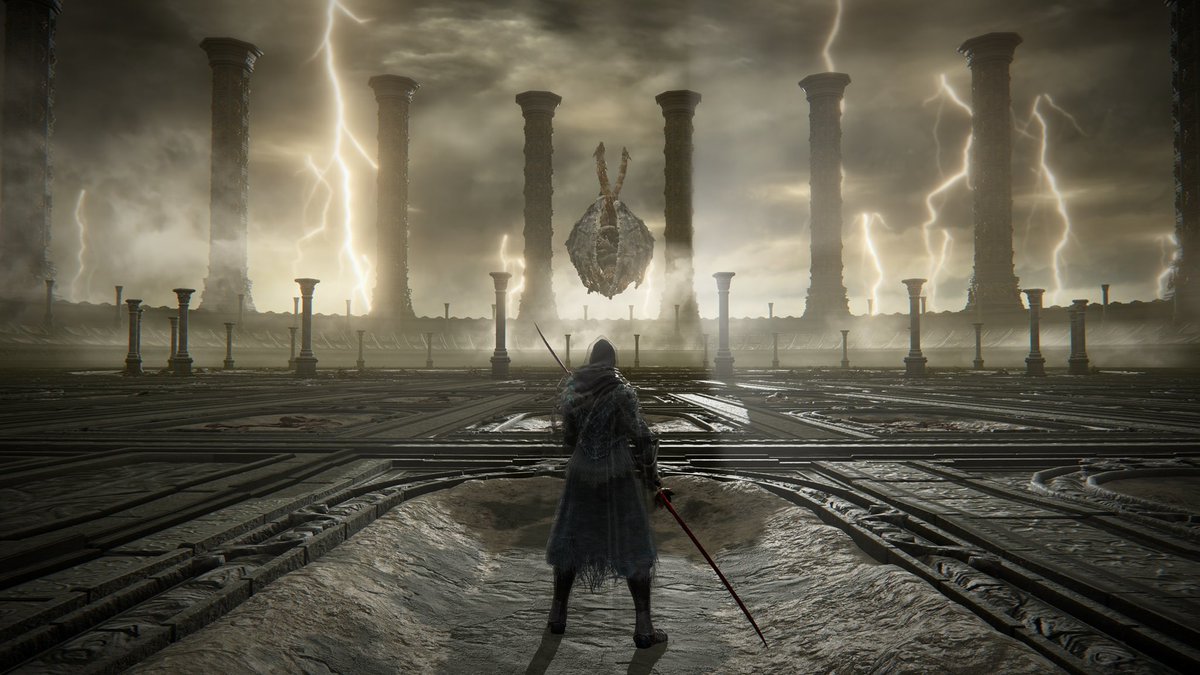 One of the most visually stunning fights I’ve ever seen in a video game. Dragonlord Placidusax is a terror #EldenRing