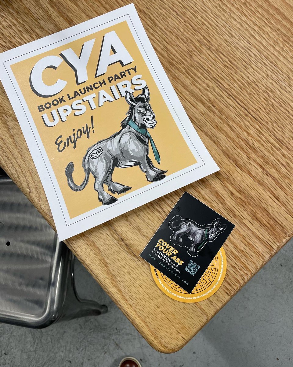 thecyalife's tweet photo. Cover Your Ass. Yup. I just wrote (ok it took 3 years) the book on #CYA and now thanks to @HolonPublishing it’s out there!! Go check it out if you want a fun read on a  serious subject! https://t.co/2ezelavoiy   Enjoy!! https://t.co/UlTnm8dHmf